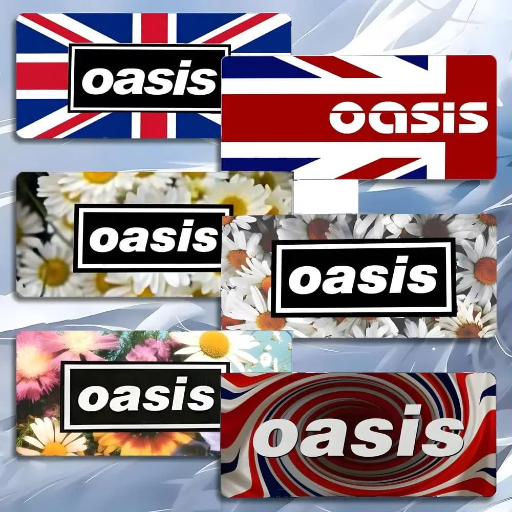 Tappetino per mouse Classic Rock Band O-Oasis, tappetino per mouse grande da gioco LockEdge, tappetino da scrivania per PC ispessito