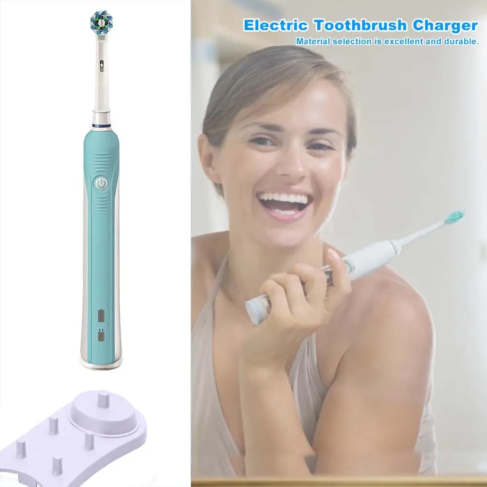 Electric Toothbrushes Holder Stand Support White Tooth Brush Heads Base with Charger Hole for Oral B Series