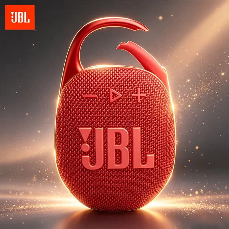 JBL Clip 5 Voce umana fluida e trasparente, mini sistema audio raffinato, Bluetooth 5.3, connessione di accoppiamento ultra-veloce