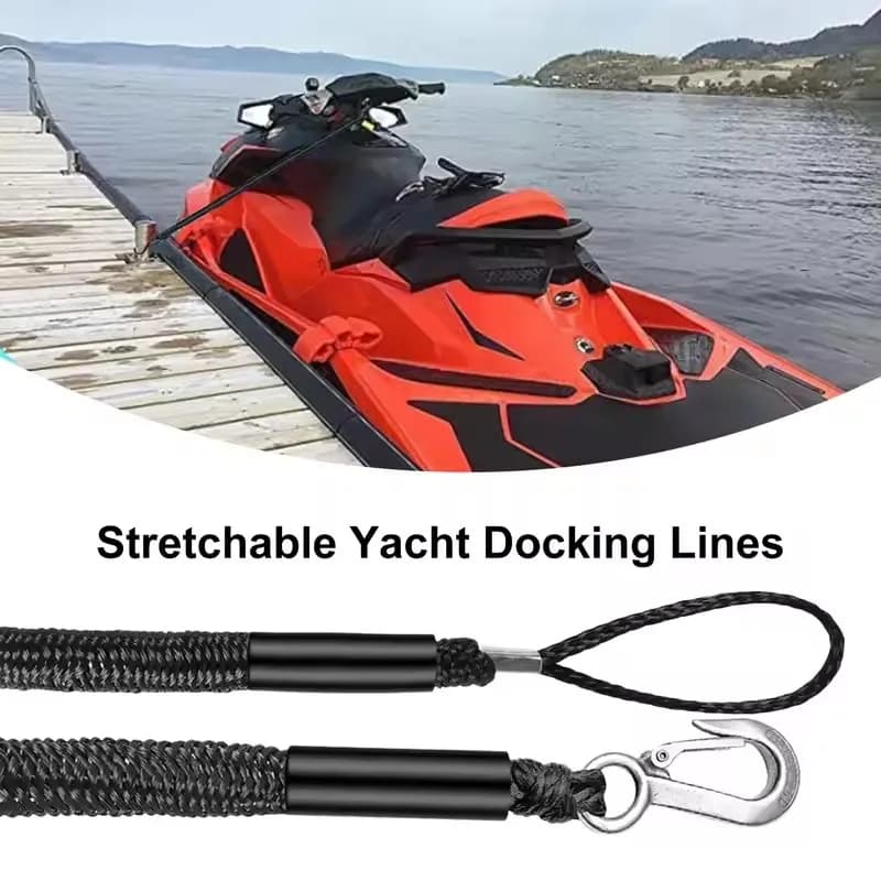 Boat Bungee Dock Lines Corde Hooking Cord for Kayak Watercraft SeaDoo Jet Ski Pontone Canoe Power Boat Mooring Board Accessories