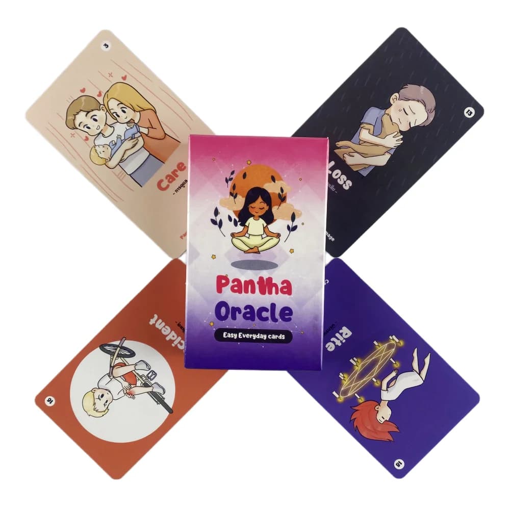 Pantha Easy Everyday Tarocchi Cards Un mazzo da 80 Oracle English Visions Divination Edition Borad Giocando a giochi