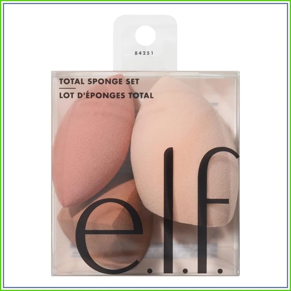 Set of sponges Total Sponge, set of sponges for multipurpose makeup for impeccable mixing, ideal for concealer and foundation powder or liquid