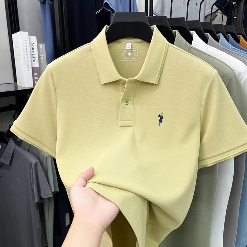 Polo a maniche corte da uomo di marca di design, nuova collezione di lusso con ricamo a poni, T-shirt casual estiva alla moda