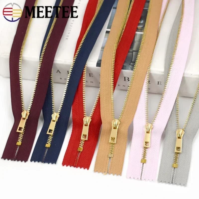 5/10 pezzi 3 # Cerniere in metallo 15/20/25/30 cm Cerniera ravvicinata Abbigliamento Tasca Decorazione Zip Chiusura Zip per kit di riparazione cucito