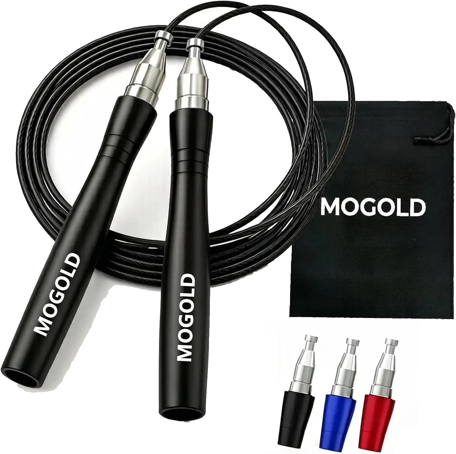 Corda per Saltare Veloce: Senza Grovigli, Autobloccante, Senza Viti - Ideale per Boxe, CrossFit, Double-Unders