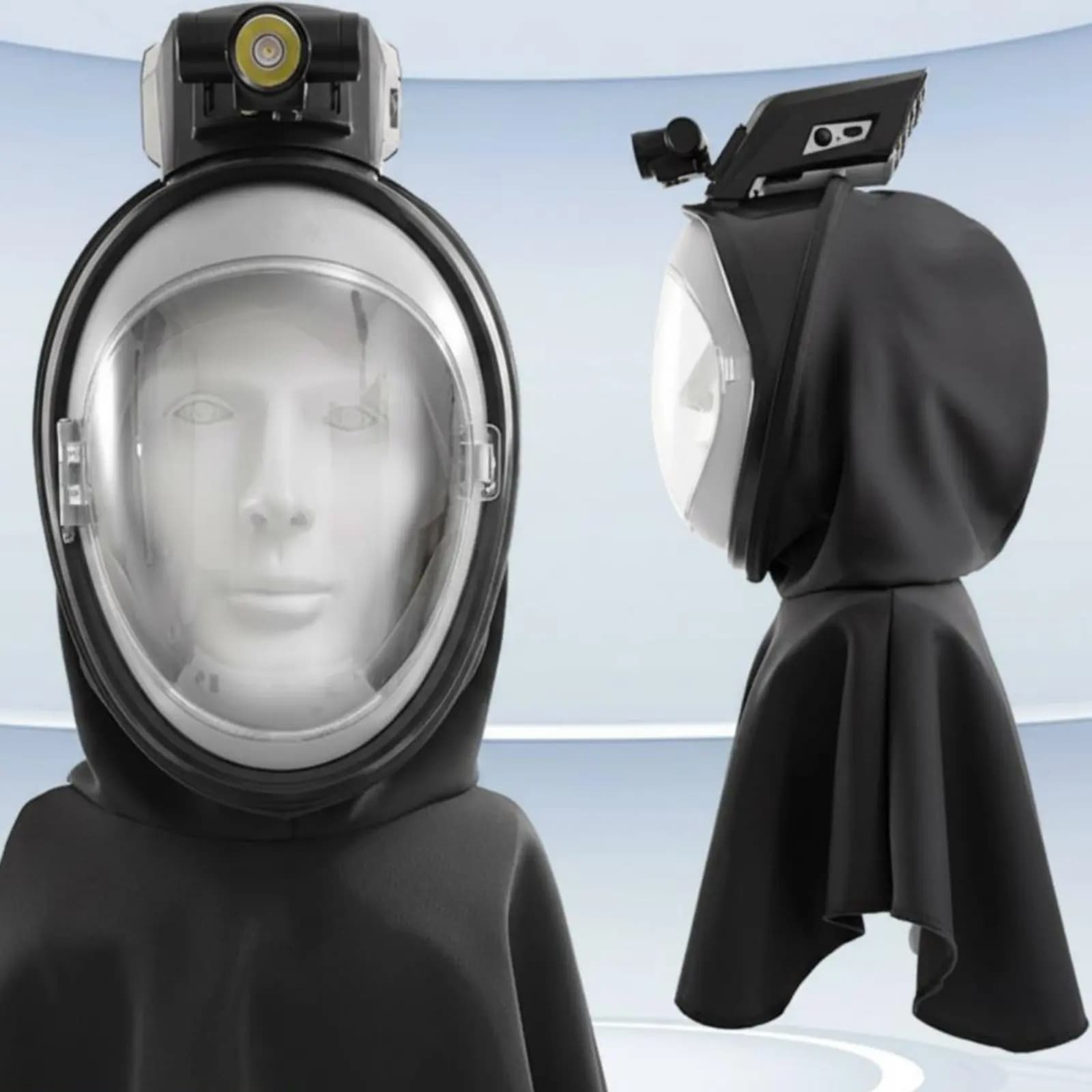 Powered Air Purifying Respirator Dustproof Electric Air Delivery Mask Fan Hood Mask Industrial Use Full Face Respirator