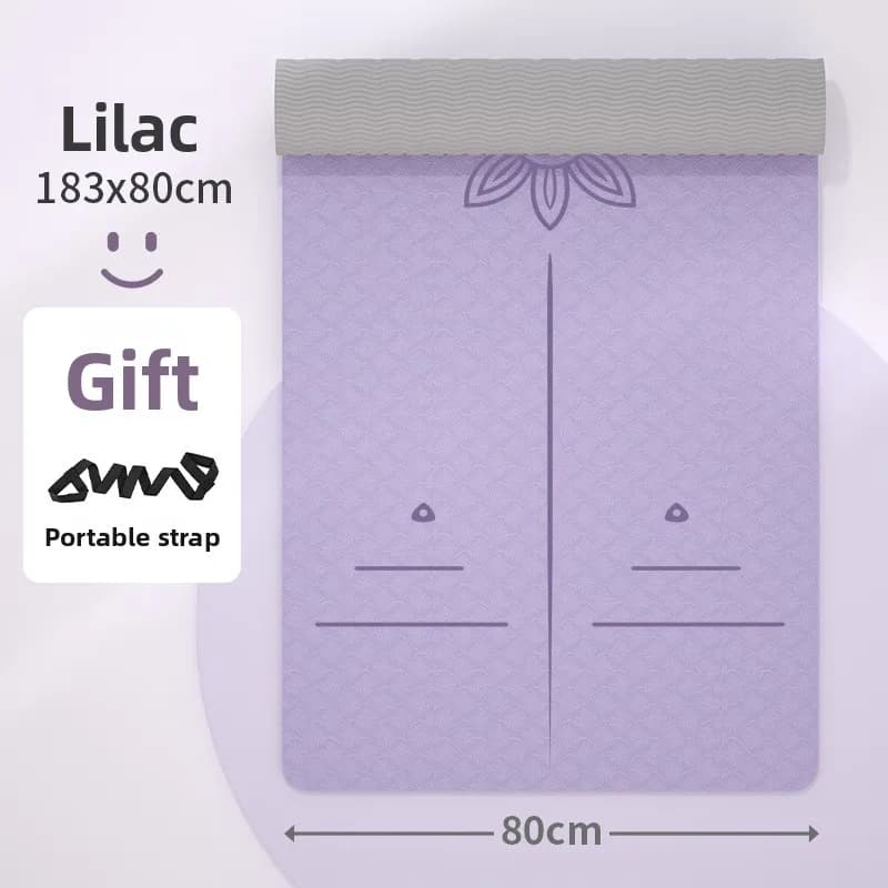 Extra Large Non Slip Yoga Mat Women Home Use Thick Wide Long TPE Silent Workout Mat Yoga Mats Exercise Mat Gym Mat 185x80x0.8cm
