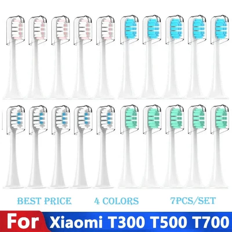 For Xiaomi Mijia T300/T500/T700 Replacement heads with caps Sealed packaging Soft heads for sonic electric brushes