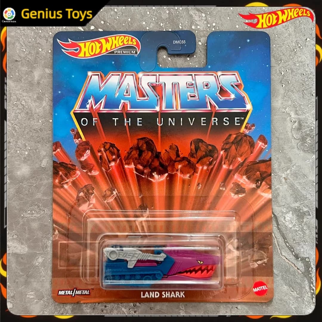 Hot Wheels Premium Masters Wind Raider Land Shark Cultura pop 1/64 pressofuso in lega da collezione modello di simulazione giocattoli di veicoli