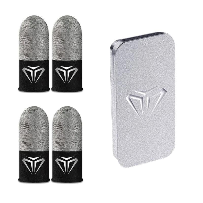 Finger Gloves for Gamers Portable Lightweight Fingertip Covers with Storage for Case Wear Resist Fingertip for