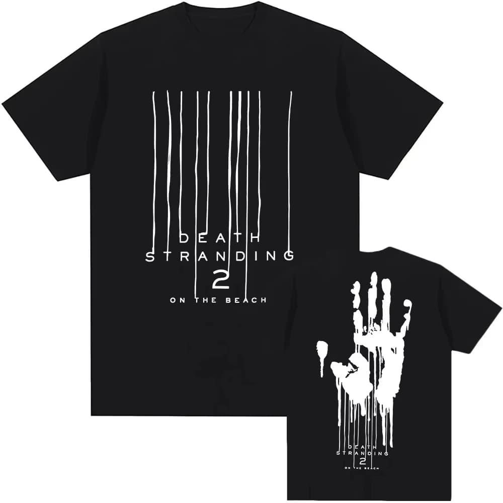 T-shirt Uomo Donna con Stampa Grafica del Gioco DEATH STRANDING 2 on The Beach, Girocollo, Manica Corta, Estate 2026, Unisex