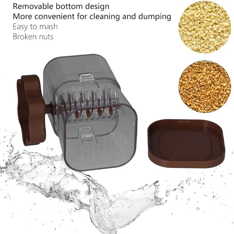Manual Nut Crusher Peanut Masher Grinder Dried Fruit Grinding Tool Hand Walnut Chocolate Chopper for Walnut Chocolate Almonds