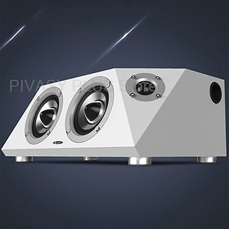 2x55W Altoparlante Bluetooth 4 Driver Sound Box 76dB Subwoofer attivo Ingressi coassiali ottici Sistema audio per PC TV Computer Karaoke