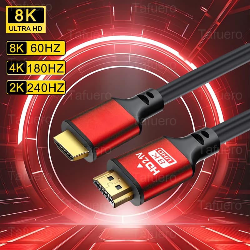 HDTV cable 8K ultra fast high definition, cable 4.92/9.84/16.4/ftHDTV 2.1 aluminum alloy, cable HDTV male-male, compatible
