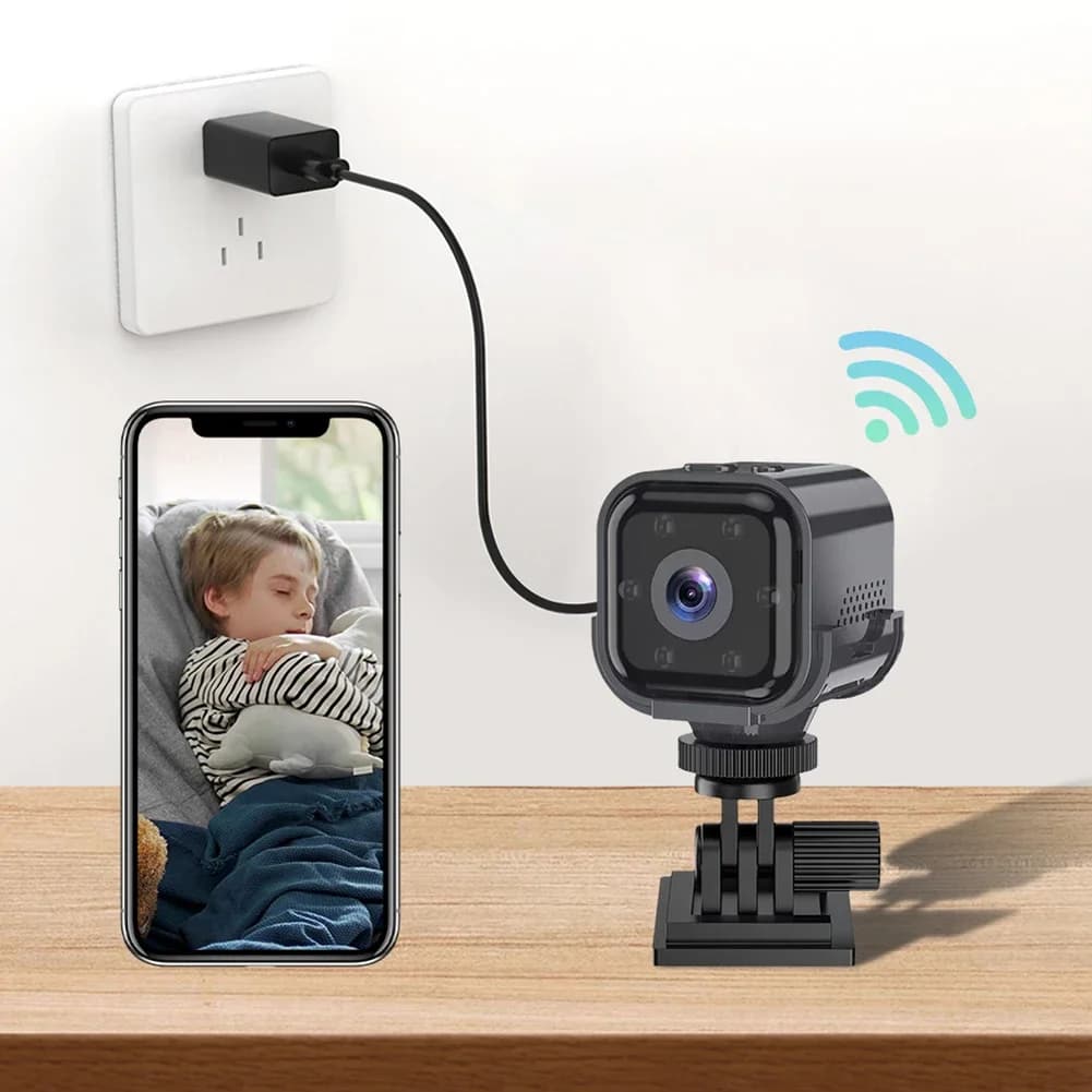 AS03-S Telecamera di sicurezza Wifi intelligente Mini telecamera Memoria grande Versione HD Telecamera di azione Wifi wireless Baby Monitor