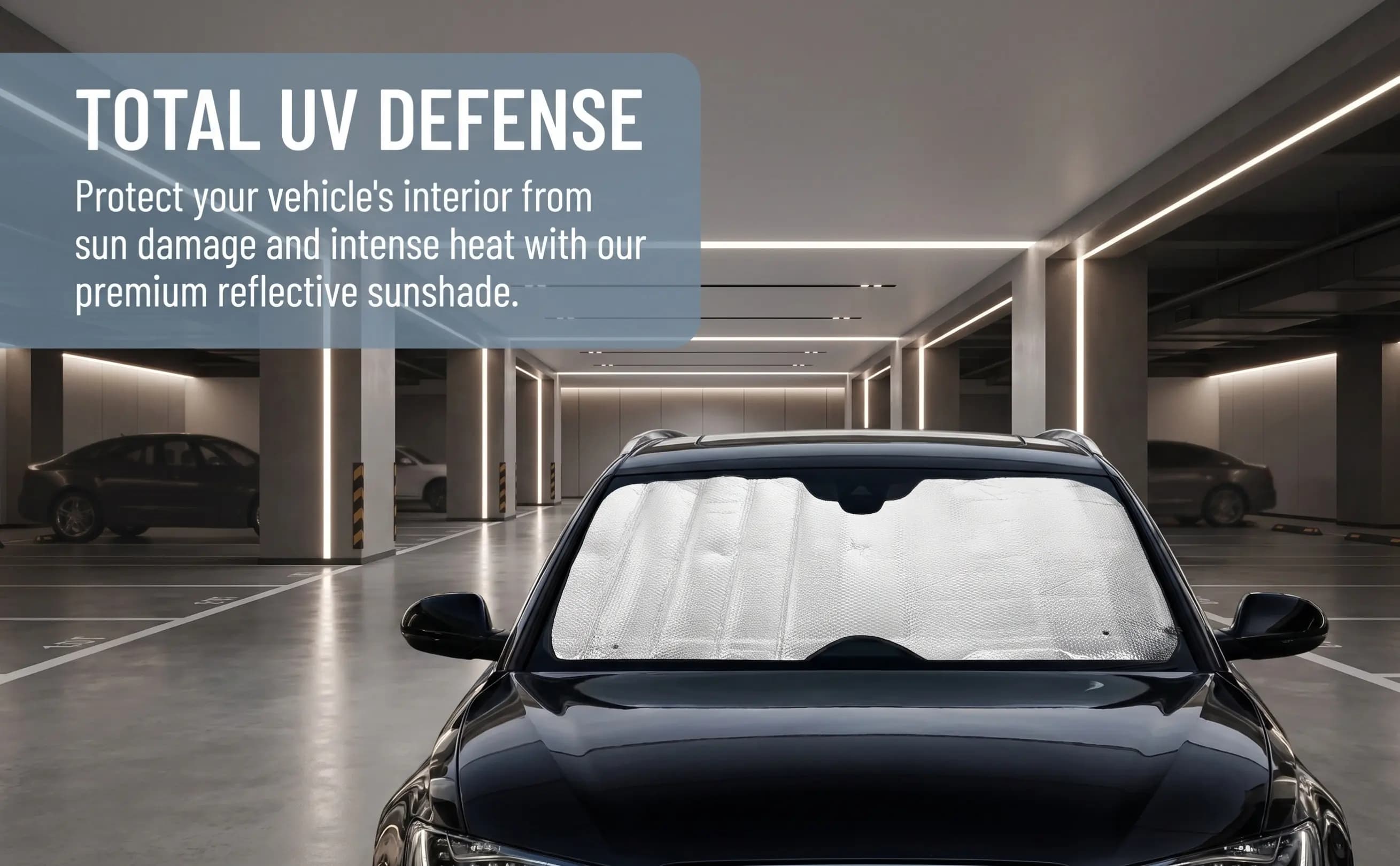140x70cm Sun Shade for Car Windshield Reflective Silver Uv Protection Heat Shield Foldable Front Window Sunblock Shade