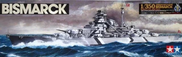 TAMIYA 1/350 Modello giocattoli fai da te 78013 Corazzata tedesca Bismarck-Ship Model Kit