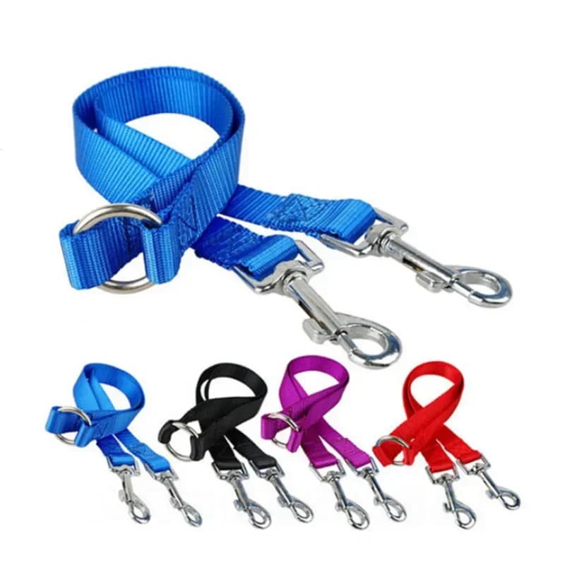 A PIEDI 2 Due CANI Guinzaglio Doppia Con Letti Singoli Piombo Walking Guinzaglio Due Animali Domestici Gatti Dual Coppia Cane Guinzagli di Nylon di Forma di V guinzaglio per il cane il gatto