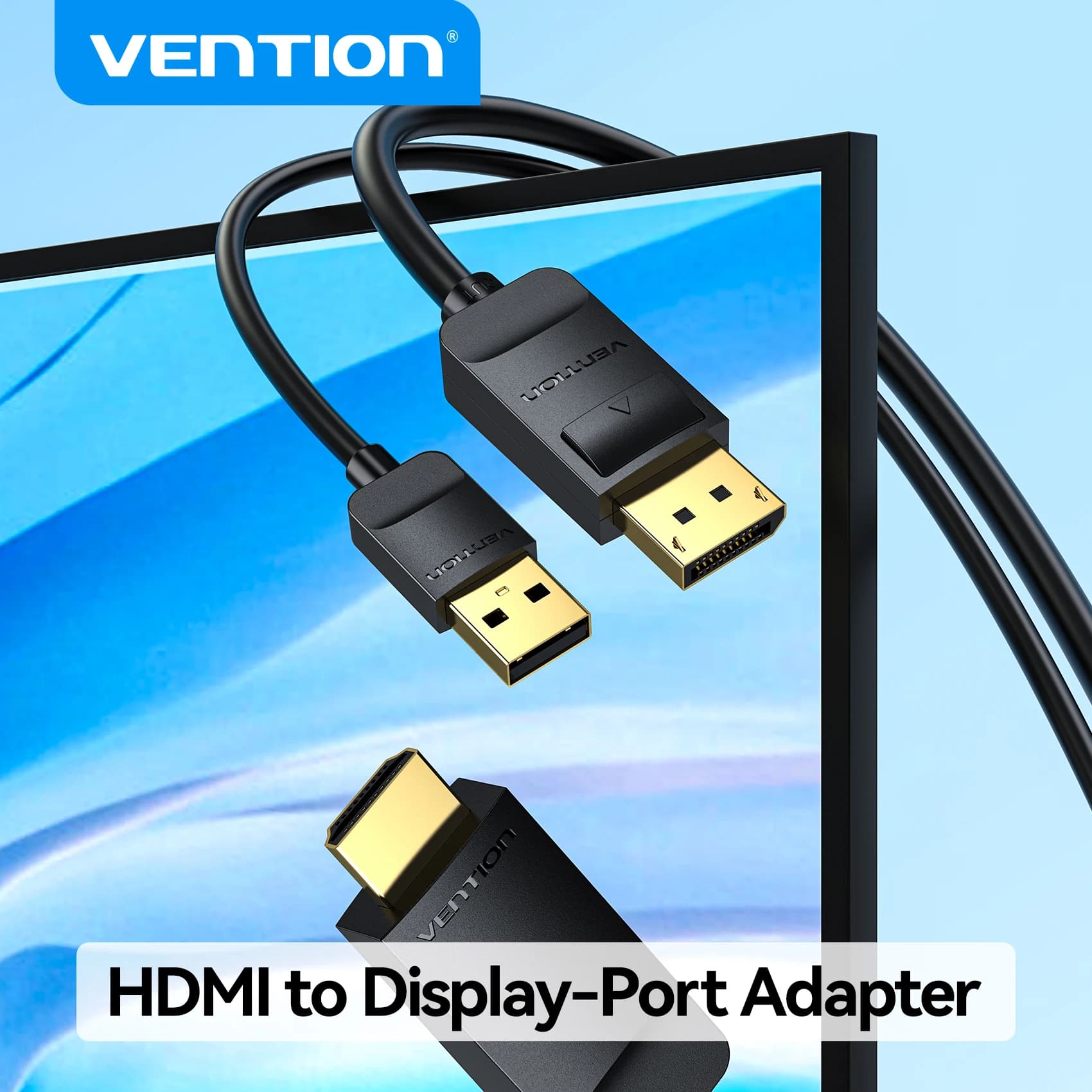 Vention Cavo da HDMI a Display Port 4K 60Hz da HDMI a DP per PC portatile Monitor HDTV Proiettore Cavo audio video da HDMI a DisplayPort
