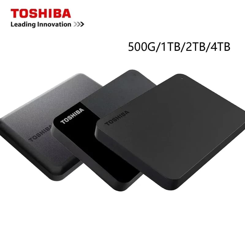 For Toshiba Portable External HDD TO-J/A3/A5 USB3.2 High Speed Fast File Transfer Plug & Play Storage for Laptop PC Mac Backup