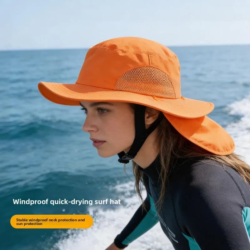 Men Women Summer Breathable Bucket Hat UV Protection Outdoor Hiking Fishing Diving Surfing Sun Cap