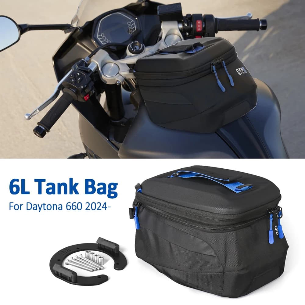 Borsa da Serbatoio Moto Staccabile 2024 2025 2026, Borsa Laterale per Daytona 660, Borse Portaoggetti Daytona660
