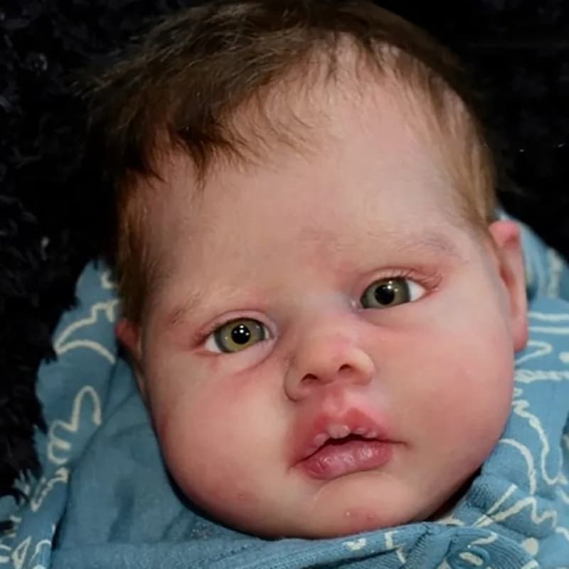 20inch Unpainted Unfinished Reborn Doll Kit Nicol Fresh Color DIY parts with Cloth body and Eyes