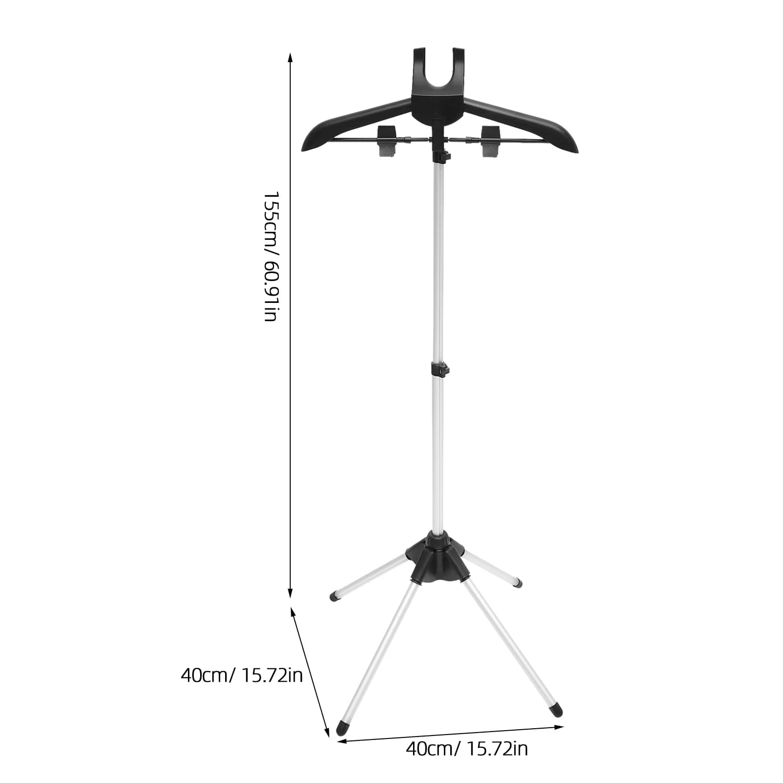 1 set telescopico regolabile in plastica di alluminio leggero pieghevole appendiabiti per indumenti a vapore appendiabiti appendiabiti