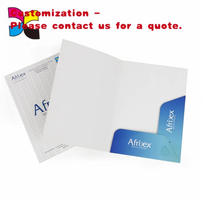 custom.China Factory Printing Cartelle di file per presentazioni in carta A4 A5 Cartelle di file aziendali personalizzate con tasche