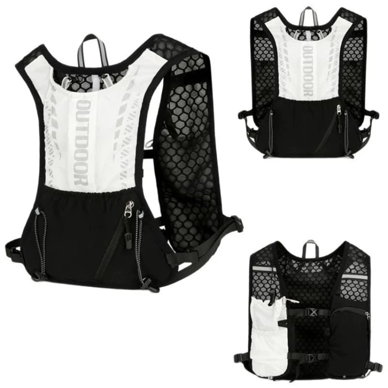 Gilet Idratazione Outdoor con Sacca d'Acqua, Zaino per Corsa, Escursionismo, Ciclismo, Maratona e Trail Running