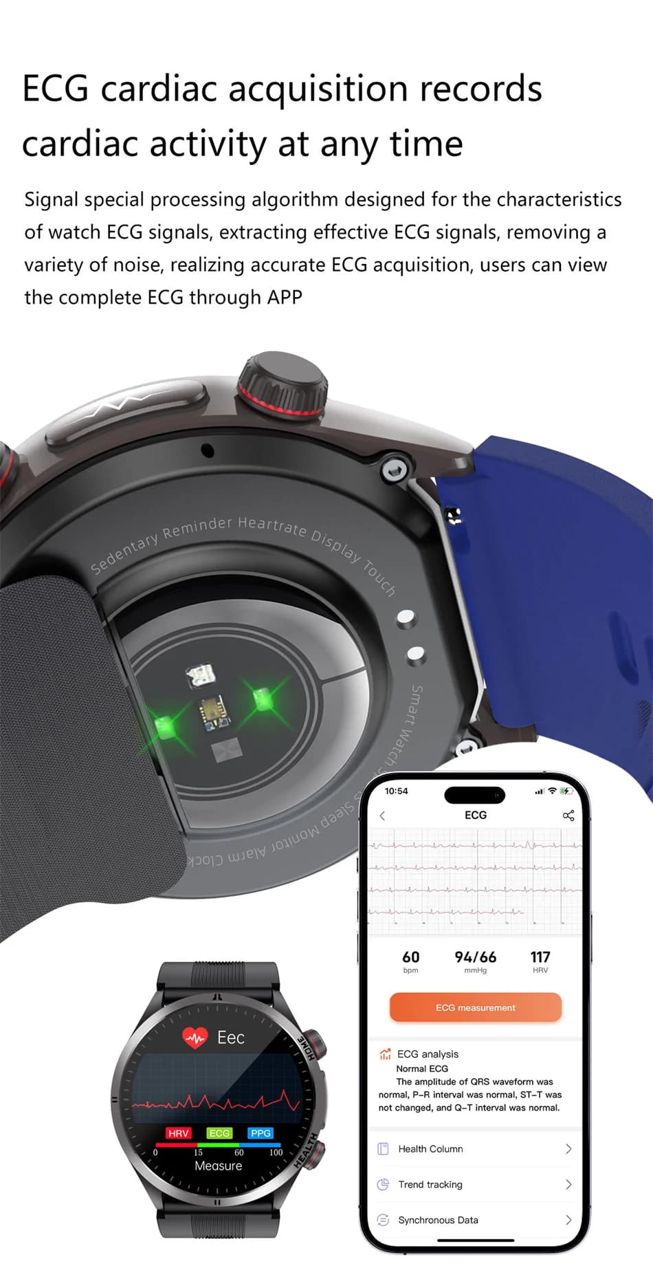 Air Pump measure Smart Watch Blood Pressure NFC ECG Sport Bluetooth Call Blood Oxygen Watches Blood Pressure Smartwatch sapphire
