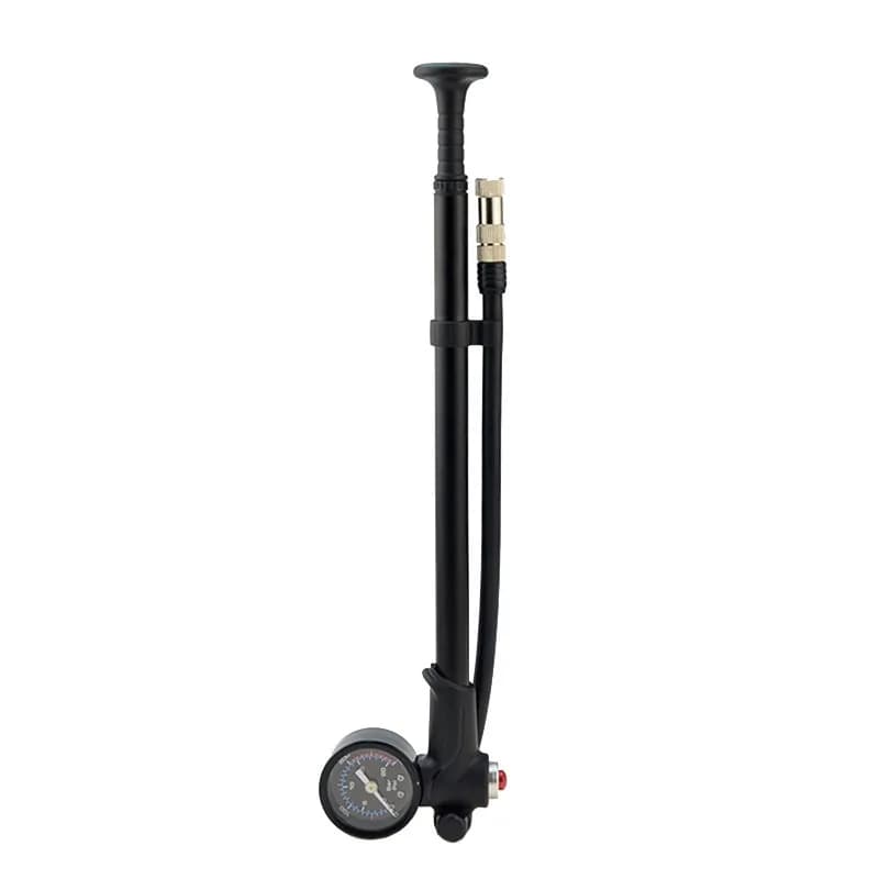 Mountain Bike Fork Shock Pump 300PSI High Pressure Handheld Inflator for Front Fork Suspension, Portable Bicycle Pump