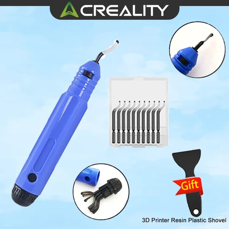 3D Printer Cutting Knife Spool 3D Printer Tools PLA PETG Material Filament Model Threading device with 10 blades for deburring