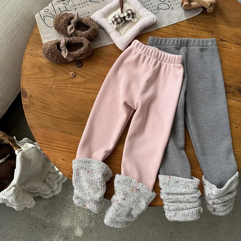 Leggings per neonate Pantaloni rosa per bambini Pantaloni per bambini 2024 Autunno Inverno Abbigliamento per bambini Stile coreano