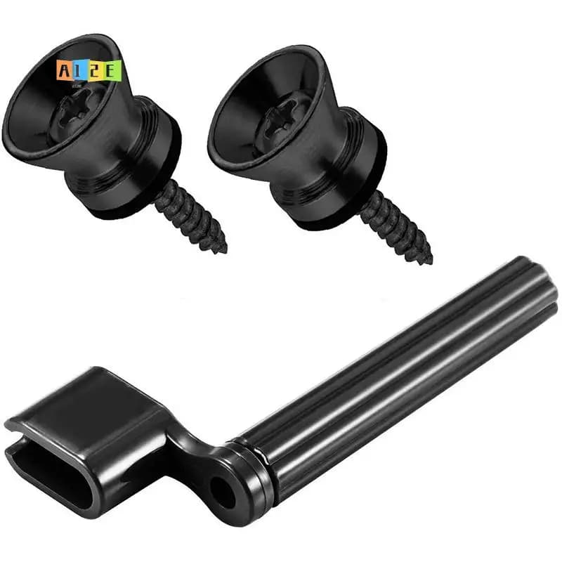 A12E-6 Pieces Guitar String Tuning Pegs Keys 3 Left 3 Right Guitar Machine Heads Knobs With Strap Button Locks Picks And Guitar