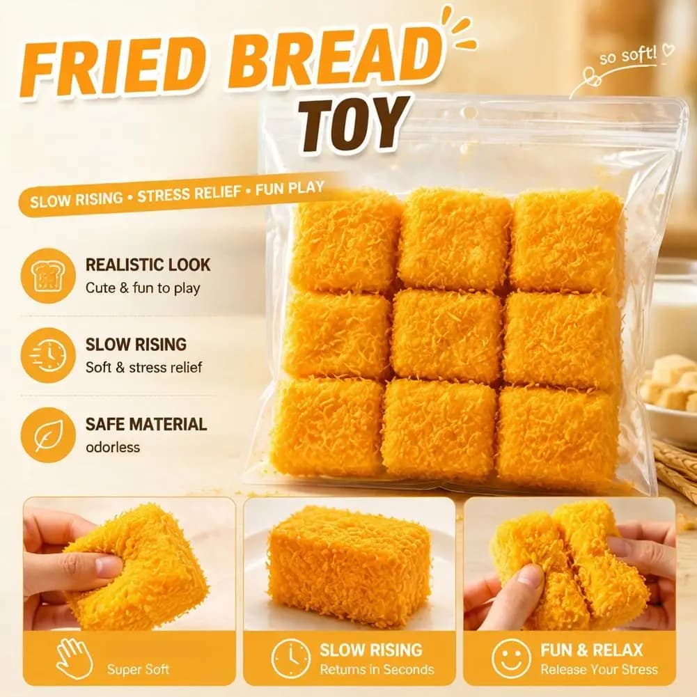 Frying Pan Fried Egg Squishy Squeeze Toy Water Feeling TPR Slow Rising Stress Relief Sensory Anti Anxiety Adults Children Gift