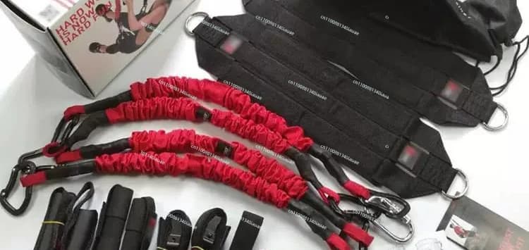 Corda Elastica Combinata, Cintura Elastica per Allenamento in Sospensione, Bungee Jumping, Yoga Aereo, Cintura di Resistenza Elastica