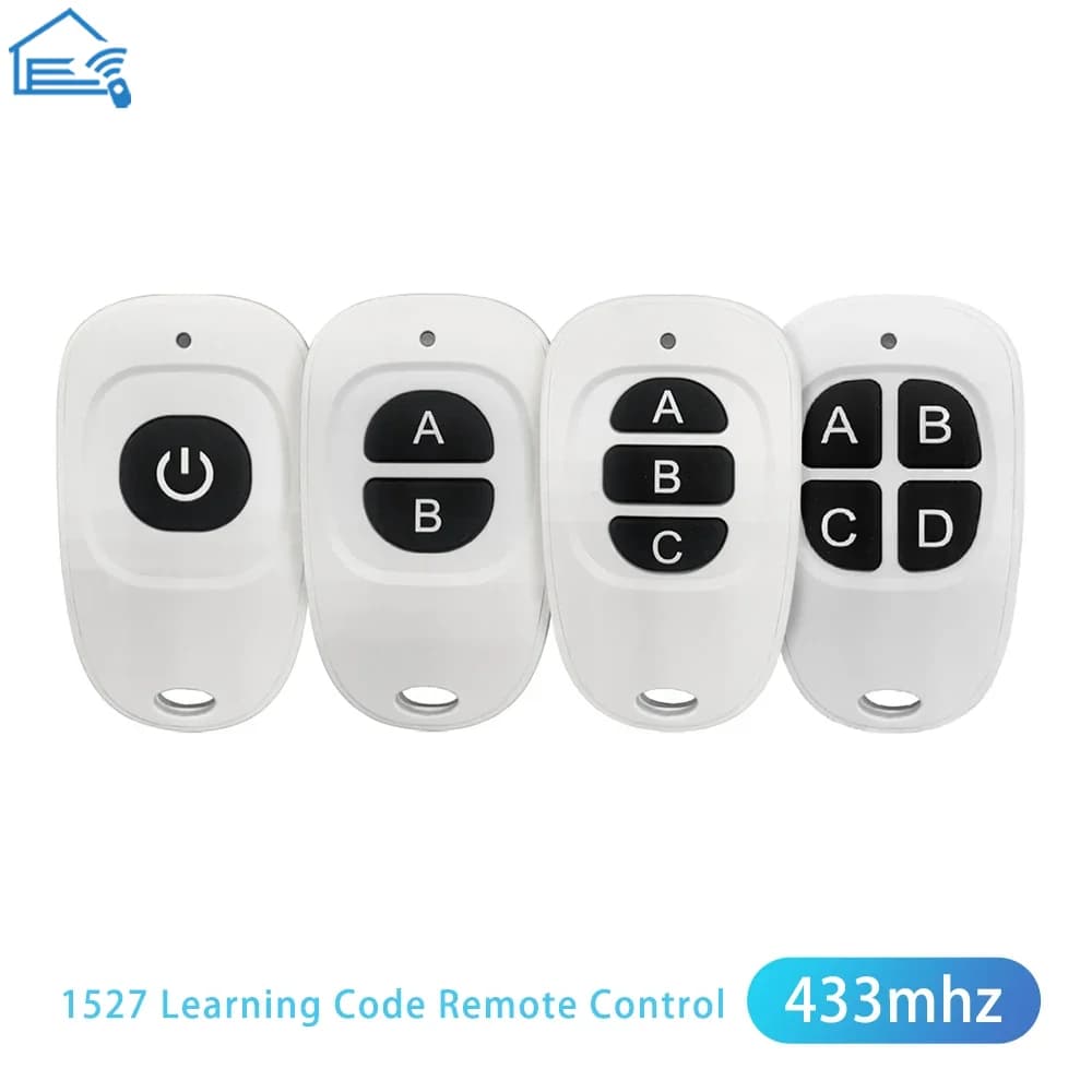 RF Copia Chiave di Controllo Remoto 433 mhz 1CH/2CH/3CH/4CH Trasmettitore Duplicato Codice di Clonazione Chiave Dell'automobile Fob Porta Del Garage Elettrico O