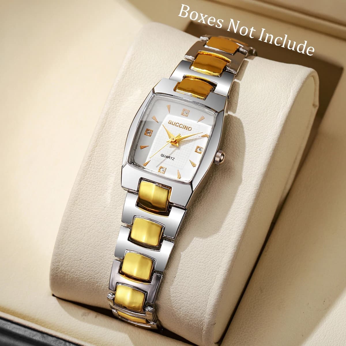 Women's Watch With Rhinestone Quartz Watch with Fashionable Square Dial Girl's Watch Reloj Mujer (No Box)
