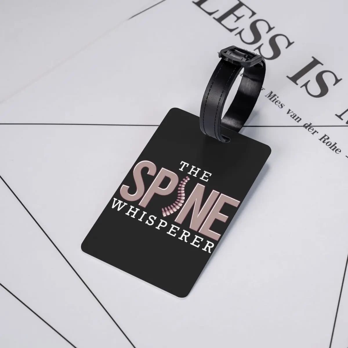 Etichette per Bagagli Spine Whisperer, Accessori per Valigie, Etichetta per Bagaglio da Viaggio, Porta Etichetta con Nome e Indirizzo