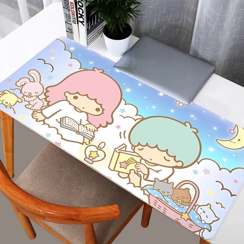 Tappetini per mouse Little Twin Stars Gamer, nuovi tappetini per mouse per notebook, nuovi tappetini per tastiera, tappetini per mouse anime, tappetini da gioco per scrivania