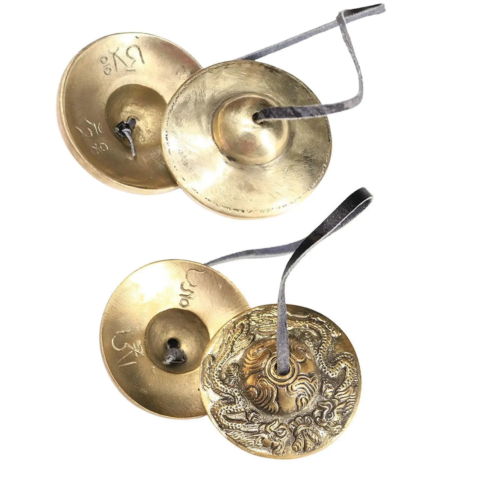 6.5cm Tibetan Handcrafted Tingsha Cymbal Bell, Yoga Bell, ,Meditation