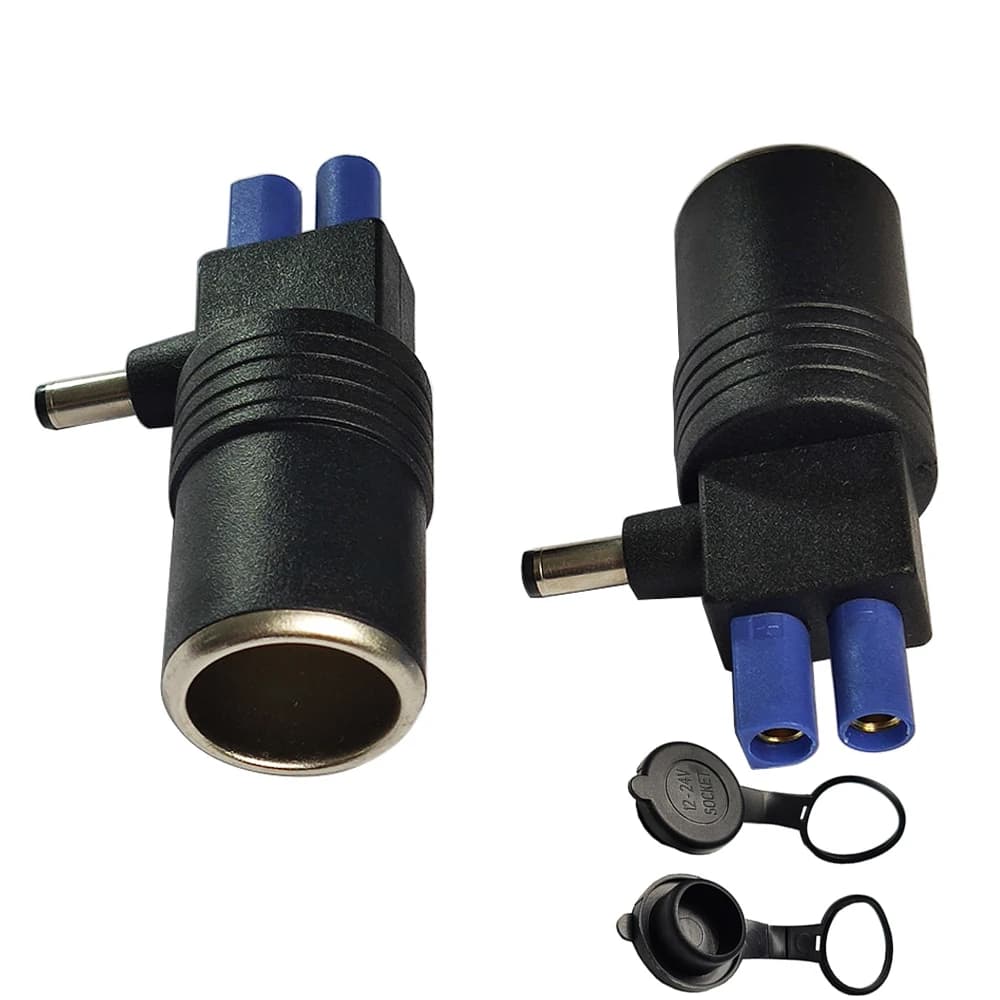 Adattatore di alimentazione di emergenza per avviamento auto EC5 femmina a accendisigari femmina a DC 5.5mm * 2.1mm spina maschio per avviatore di emergenza a batteria