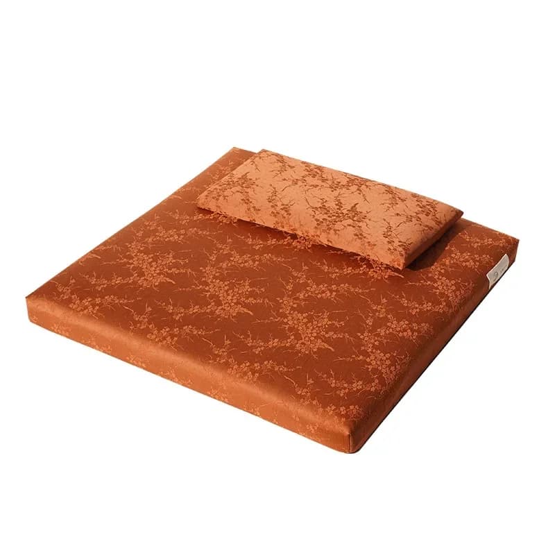 New Chinese high-end jacquard cushion thickened sitting futon balcony cushion household worship mat meditation mat