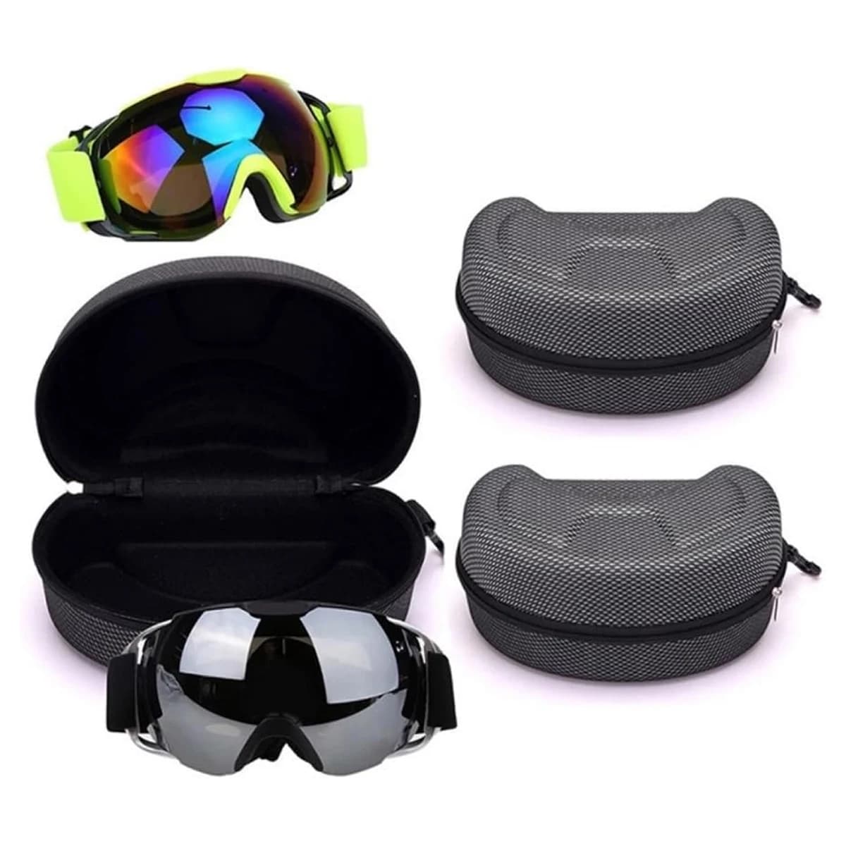 Custodia per occhiali da sci Borsa per occhiali da sci con coulisse Materiali rigidi Pratico facile da trasportare per lo sci di sport acquatici sulla neve
