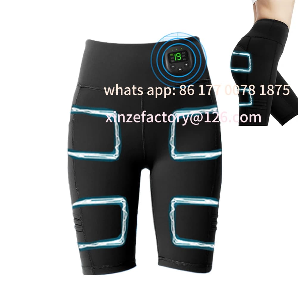 Pantaloni da massaggio personalizzabili per la stimolazione muscolare Cinque pantaloni Sollevare i glutei Gambe Forma Pantaloni da yoga per gambe sottili dimagranti intelligenti