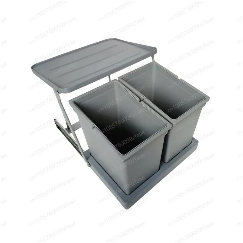 Mobile lavello con porta pattumiera, design nascosto incorporato, pattumiera girevole