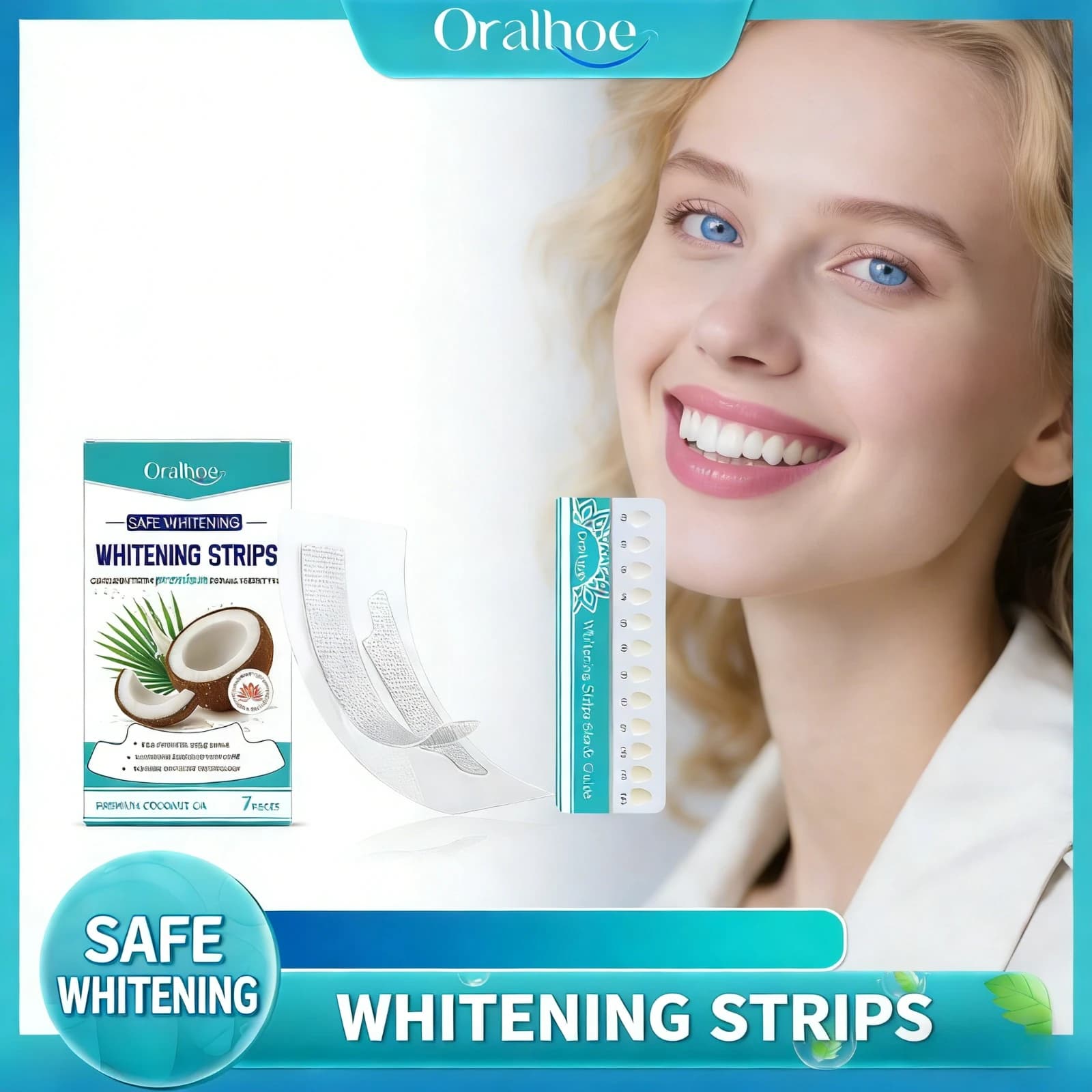 Whitening Strips for Denti Instant Removal of Macchie Drying Dentale Cleaning Improvement of Bright Smile Oral Care