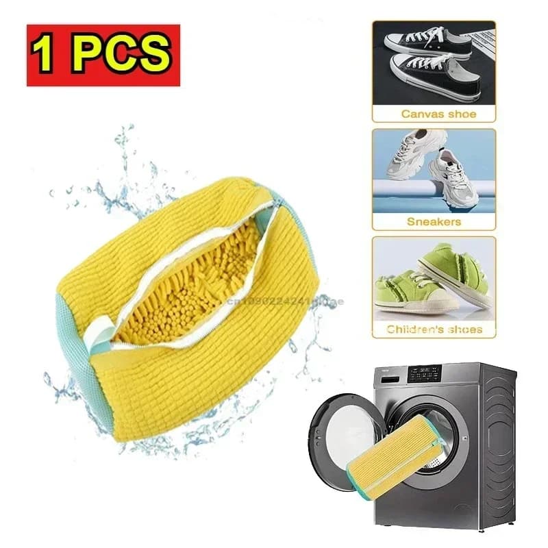 Washer shoes bag, reusable, shoe protection, suitable for everyone, from 1 to 4 pieces.