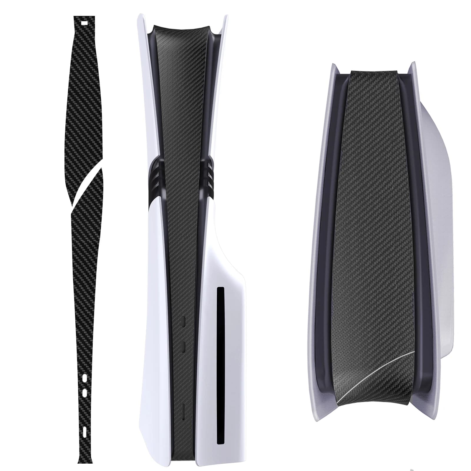 Per PS5 Pro Console Pelle centrale Host Pellicola protettiva laterale Striscia adesiva Pellicola per striscia parte centrale per accessori PS5 Pro